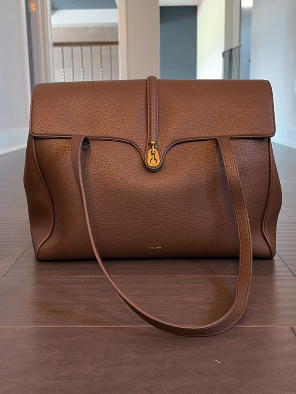 Vegan leather work bag